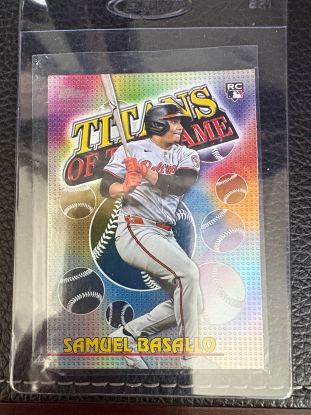 Samuel Basallo Titans of the Game Baseball Rookie Card - Multi-Color Holo